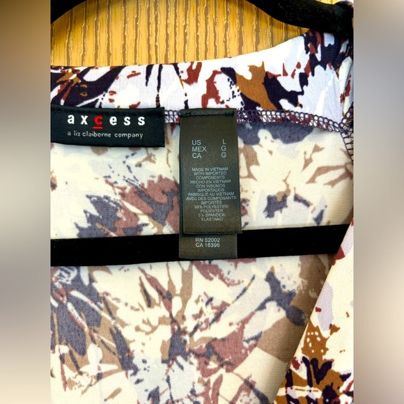 Axcess tie waist faux wrap dress sz L - Picture 4 of 8